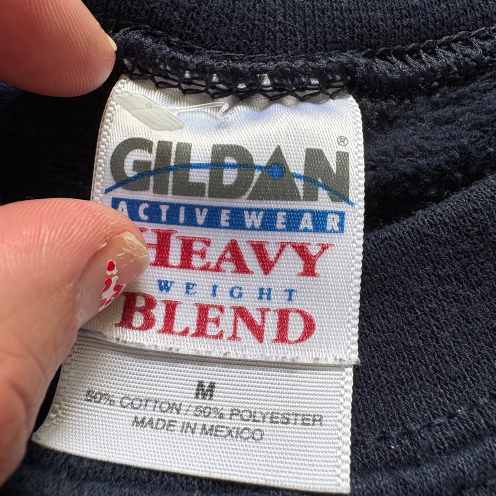 Gildan Navy Blue Canada Crewneck Sweater View 3